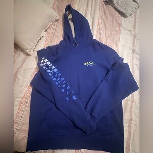 Champion Navy Blue Hoodie with Graphic Design